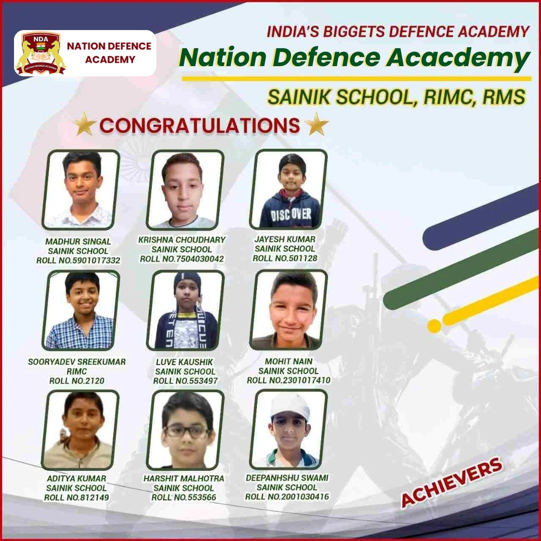 NDA Achievers in India